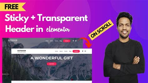 FREE How To Create Transparent Sticky Header In WordPress With