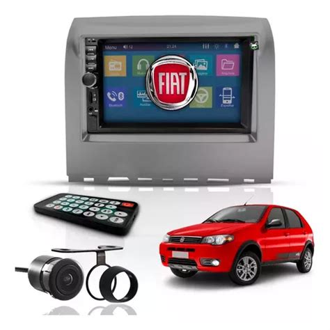 Kit Central Multim Dia Din Mp Bt Espelha Dvd Fiat Palio