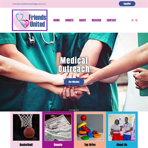 New Web Design: Friends United for Health - The Rusty Pixel: Brevard FL