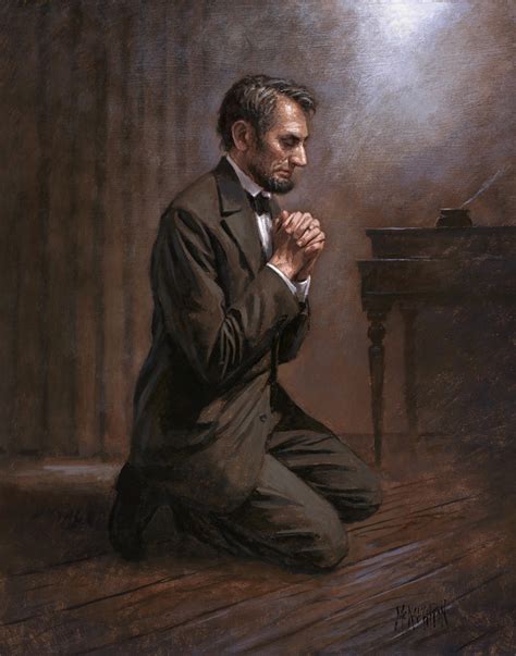 Lincolns Prayer 11x14 Litho Mcnaughton Fine Art