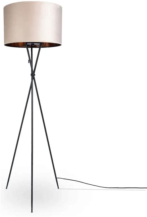 Paco Home Stehlampe Kate Uni Color Wohnzimmer Dreibein Standleuchte