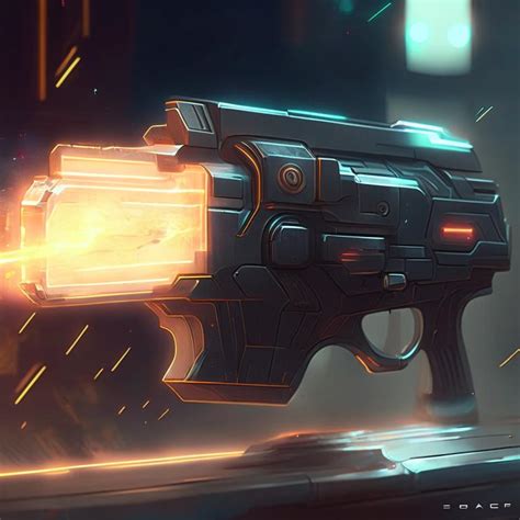 Futuristic pistol by Pickgameru on DeviantArt