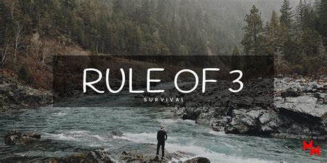 The Survival Rule of 3 Broken Down | Modern Warrior Project