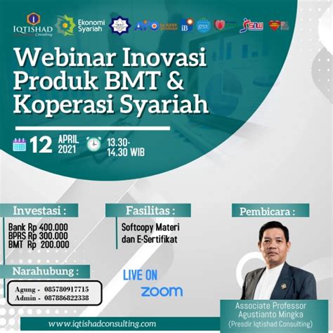 Iqtishad Consulting Webinar Inovasi Produk Bmt Koperasi Syariah