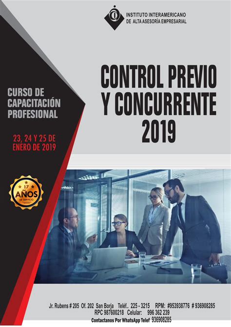 PDF CONTROL PREVIO Y CONCURRENTE 2019 Cursos de Gestión Ÿ