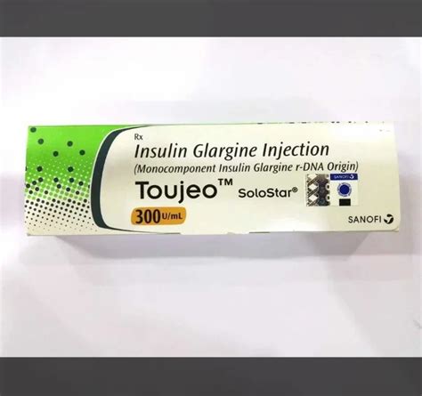 Toujeo Solostar 300U Ml Insulin Glargine Injection USA DELIVERY At Rs