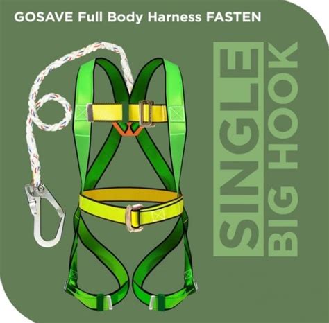 Jual Full Body Harness Single Big Hook FASTEN Plus Tali Dada Safety