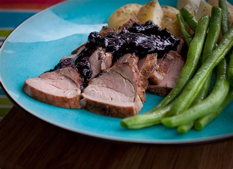 Pork Tenderloin With Blueberry Bacon Bbq Sauce Lepp Farm Market