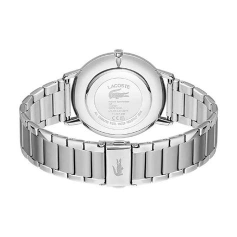 Reloj Lacoste Crocorigin Hombre Plateado Y Verde Anal Gico