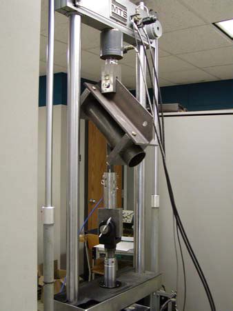 Typical Specimen Support Fixture In Mts Machine A Es Specimen