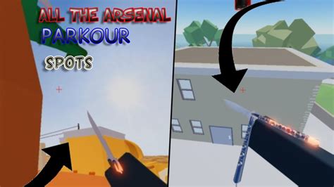 All The Parkour Spots In Arsenal Maps Roblox Youtube