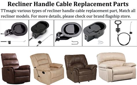 Ttmagic Metal Recliner Handle Replacement Parts With Cable Universal