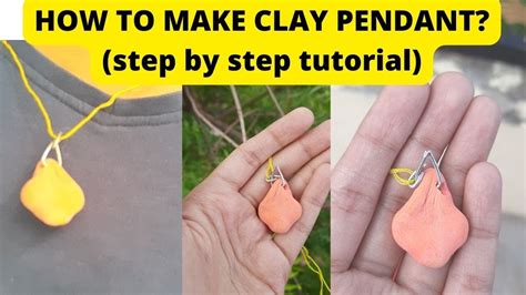 How To Make Clay Pendant Step By Step Tutorial YouTube