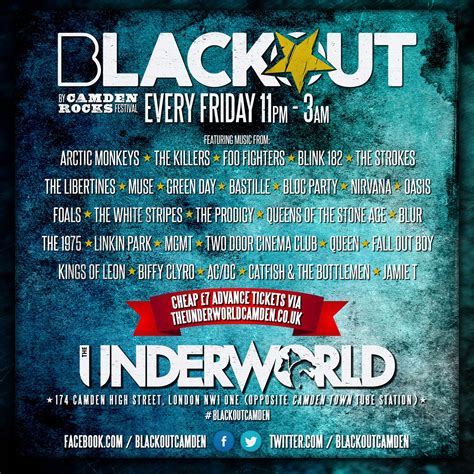 The Underworld Camden - Featured! 🔥 Join us on Friday 8th November for