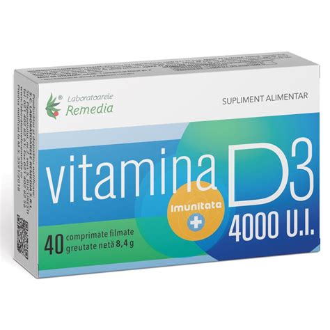 Vitamina D Ui Comprimate Remedia Farmacia Tei Online