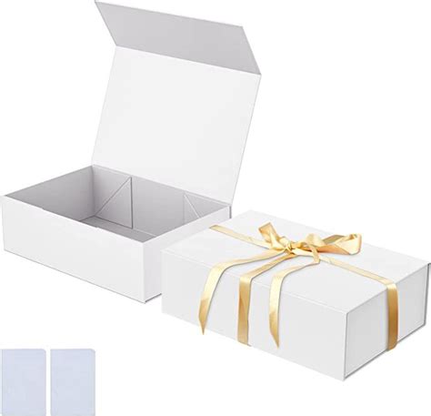 Custom Design Matte White Large Rigid Paper Cardboard Gift Packaging