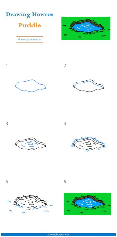 How To Draw A Puddle Step By Step Easy Drawing Guides Drawing Howtos