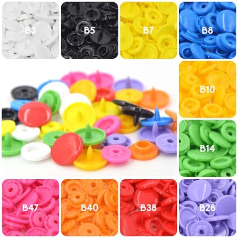 Glossy KAM Plastic Snap Fasteners Press Studs Snaps Buttons - Etsy ...