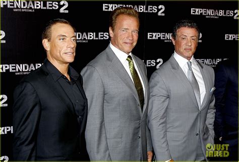 Schwarzenegger Stallone Statham Expendables Paris Premiere