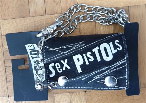 Sex Pistols Leder Portemonnaie mit Kette Neu gemäss Beschreibung in