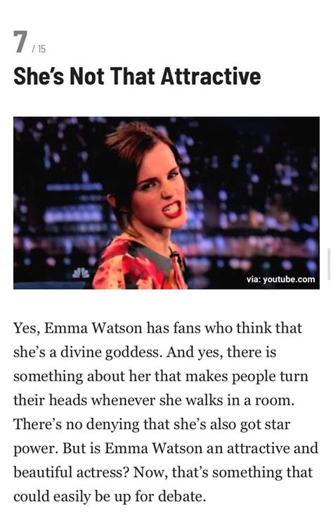 This Article Called 15 Reasons Why Emma Watson Is The Most Overrated