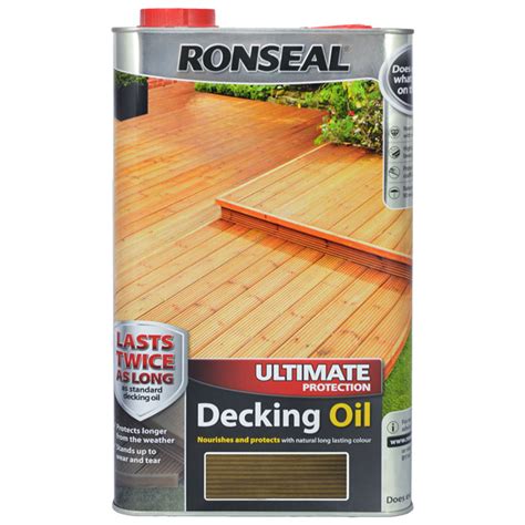 Ultimate Decking Oil Natural Oak 5lt Mcnairs Building Supplies