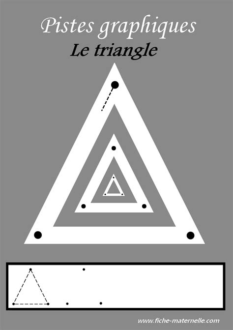 Des Pistes Graphiques à Plastifier Pour Apprendre à Tracer Le Triangle