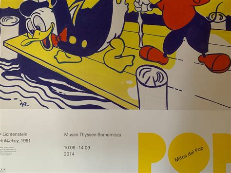 Roy Lichtenstein Look Mickey Original Exhibition Poster Etsy