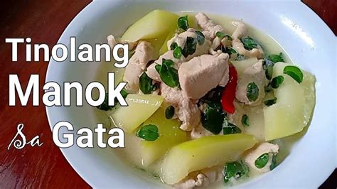 Tinolang Manok Sa Gata I How To Cook Tinola With Malunggay Cooking