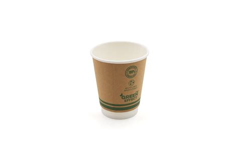 Oz Green Effect Double Wall Hot Drink Cup GreenPak Supplies