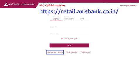 Axis Bank Net Banking Registration Axis Bank Internet Banking Moneypip