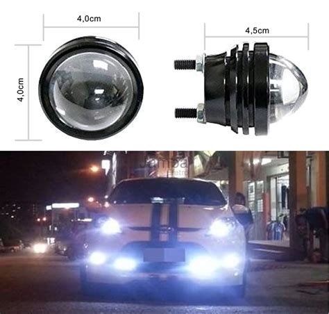 Super Farol Led Cree Auxiliar Milha 30w Carro Moto 12v Super R 60 00