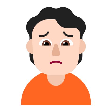 Person Frowning Flat Light Icon Fluentui Emoji Flat Iconpack Microsoft