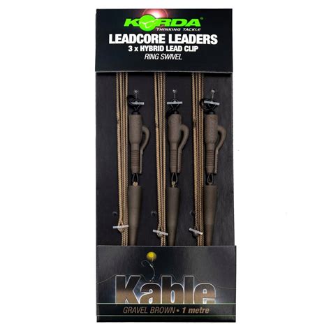 LEADCORE PLECIONKA KORDA LEADERS HYBRID LEAD CLIP WEED SILT Inna