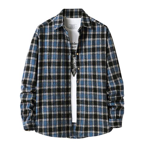 Men's Flannel Plaid Shirt - vanci.co