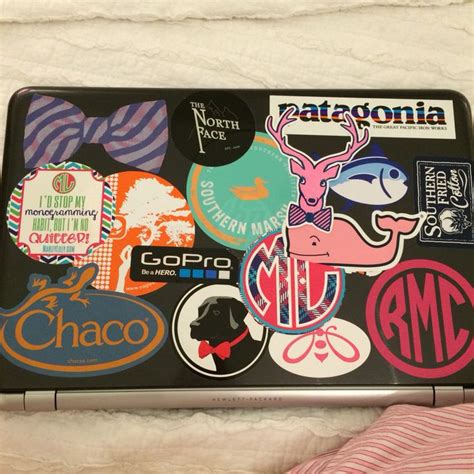 Stylish Laptop Stickers for the Preppy Crowd