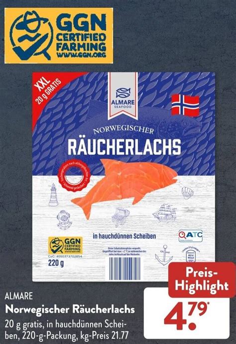 Almare Norwegischer R Ucherlachs G Packung Angebot Bei Aldi S D