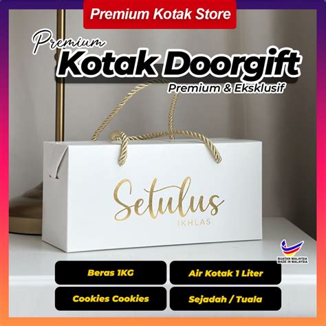 YJL Door Gift Box Kotak Kahwin Kenduri Setulus Ikhlas Sesuai Bahulu