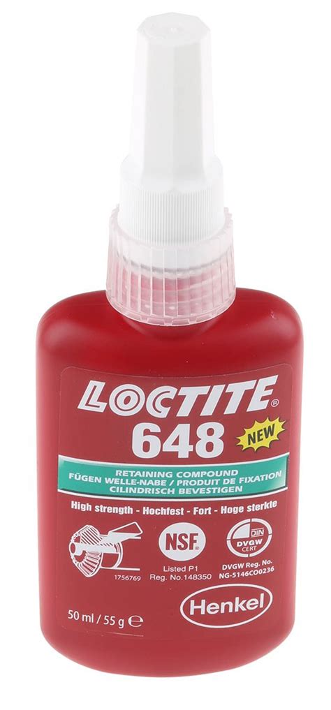 Loctite Green High Strength Retaining Compound Liquid Bottle 50 Ml