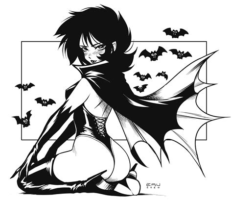 Sexy Vampire Drawing