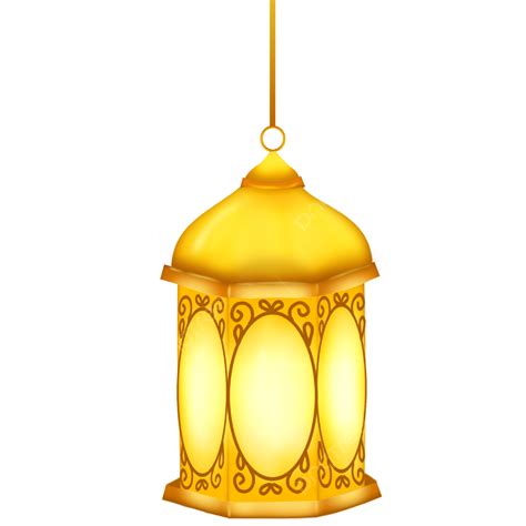 Golden Color Lantern Islamic Illustration Free Download Psd And Png