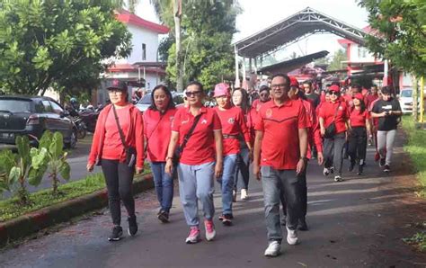 Meriahkan Hari Jadi Kota Tomohon Ke 21 Jalan Sehat Awali Rangkaian