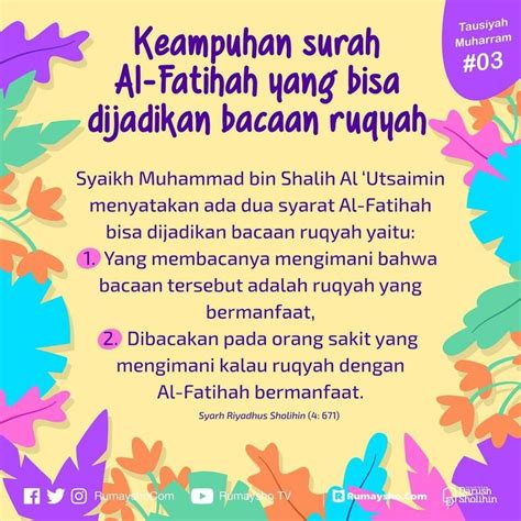 Rumaysho On Instagram Surah Al Fatihah Menyimpan Banyak Pelajaran