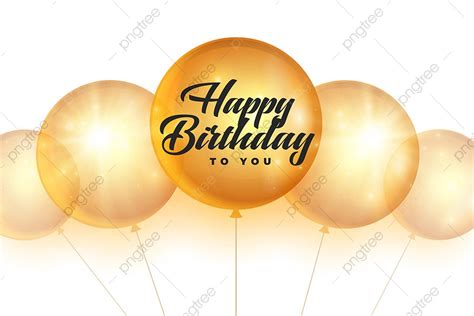 Happy Birthday Balloons Vector Design Images Happy Birthday Card With