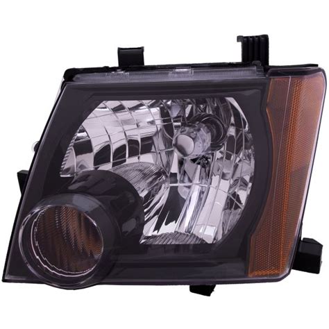 Headlight Halogen Black Housing Left Driver Fits Nissan