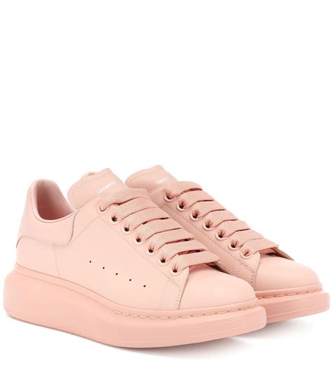 Alexander Mcqueen Leather Women S Oversized Sneakers Peonie In Pink Lyst