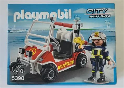 PLAYMOBIL CITY ACTION Chef des pompiers avec voiturette réf 5398 dès 4