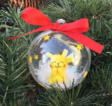 Personalized Pokemon Pikachu Christmas Ornament Christmas Ornament