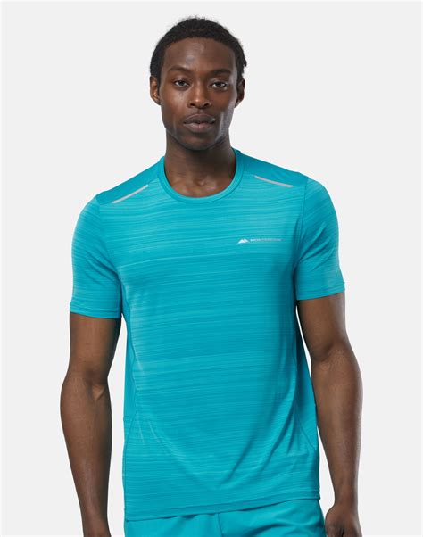 Monterrain Mens Lyder 2 0 T Shirt Blue Life Style Sports UK