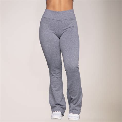 Calça Flare Bailarina Cinza Vekyo moda feminina para todos os momentos